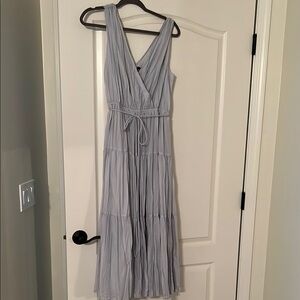 GAP light blue pleated maxi sundress, sz M